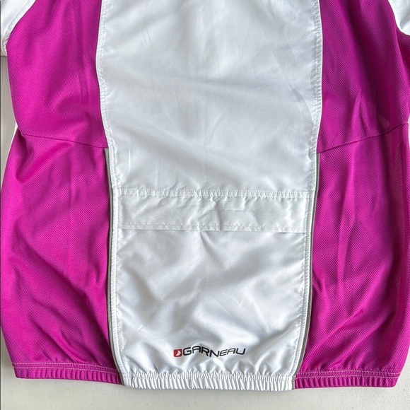Louis Garneau White and Pink Modesto II Cycling Jacket Technical Jacket - Picture 4 of 16